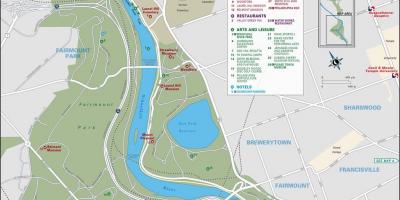 แผนที่ของ fairmount วนสาธารณะฟิลาเดลเฟีย