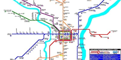 ฟิลาเดลเฟียผมพักที่โรงแรมวลระหว่างเดินทางระบบนแผนที่