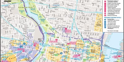 ฟิลาเดลเฟียผมพักที่โรงแรมในแผนที่